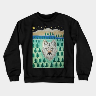 Wolf Spirit Animal Crewneck Sweatshirt